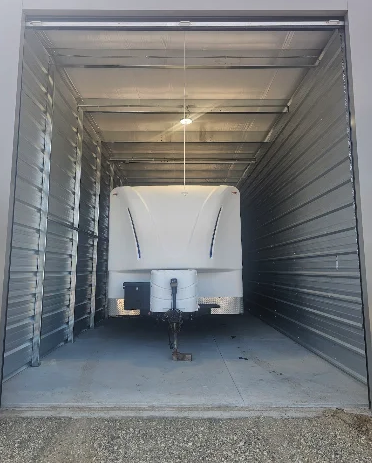 Vehicle stored inside a unit at 131 Storage Solutions