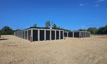 Rows of storage units suited for student storage needs